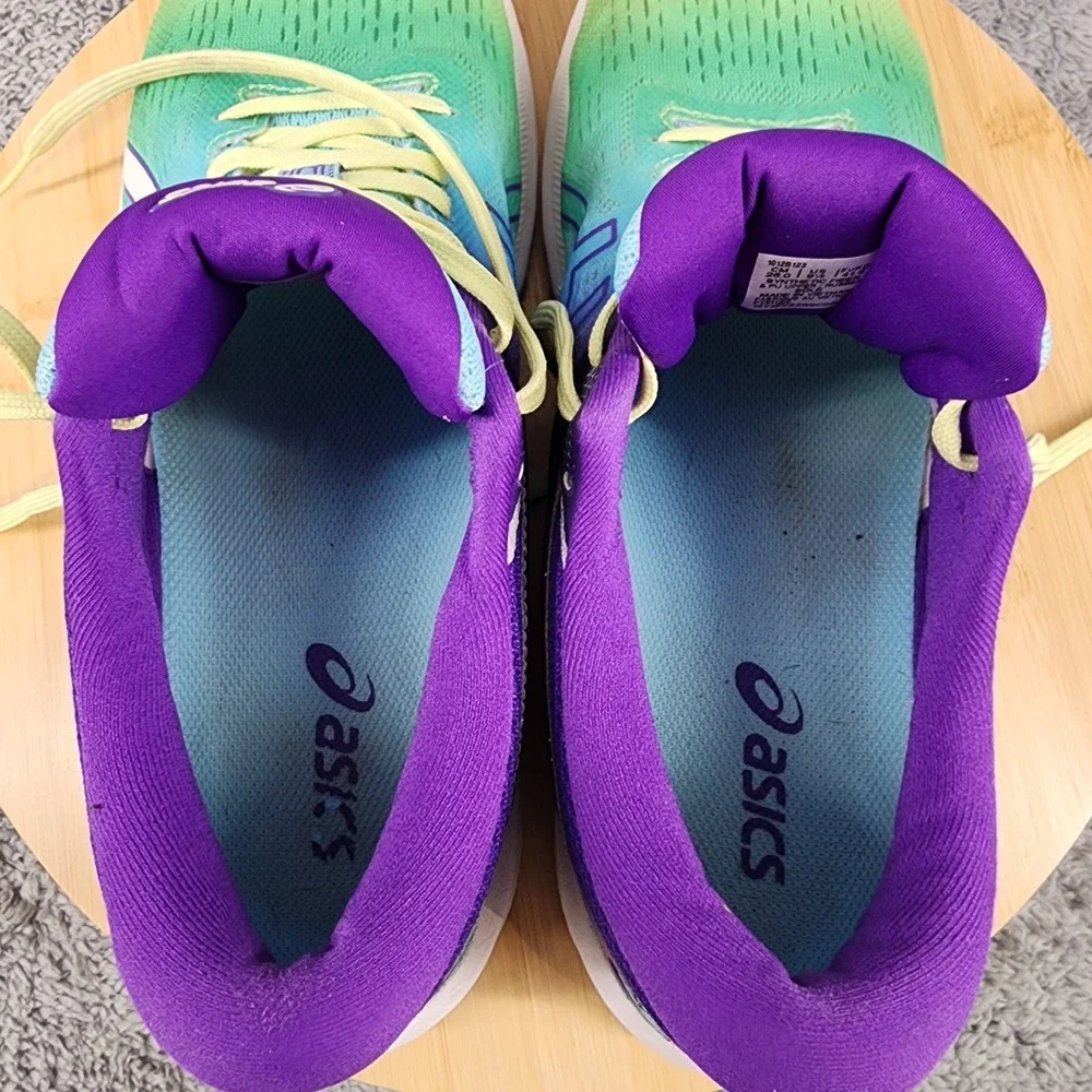 ASICS GT 1000 10 Womens 9.5 Purple Running Shoes Sneakers FlyteFoam 1012B123 - Picture 3 of 11